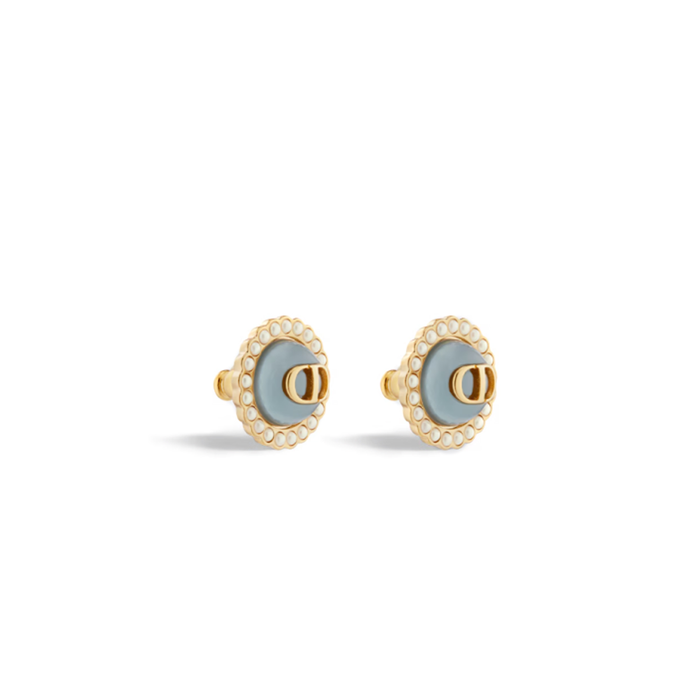 DIOR PETIT CD BAROQUE STUD EARRINGS E3237WOMVE_D74B